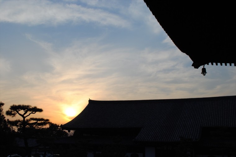 東福寺の夕日