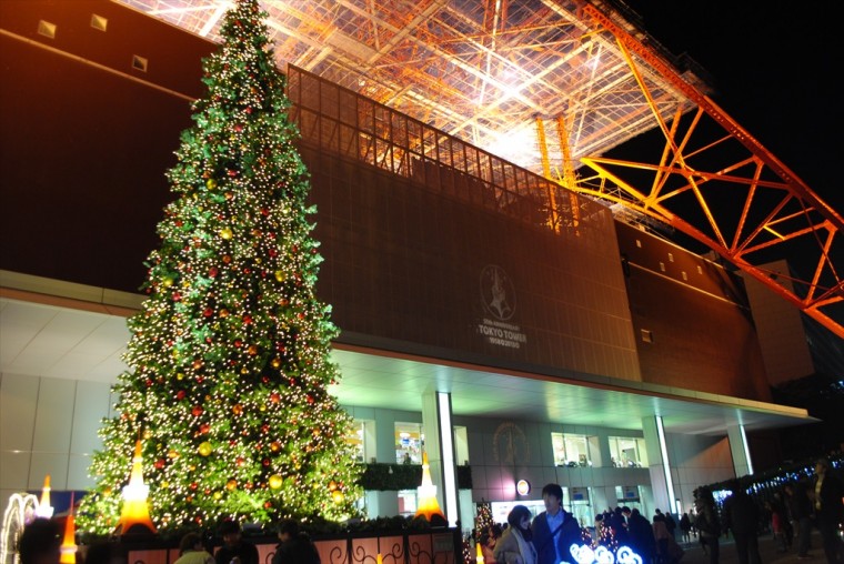 東京タワーのクリスマスツリー