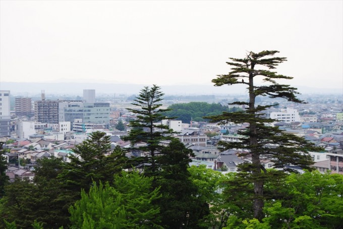 若松城からの眺め